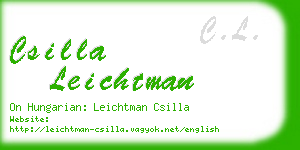 csilla leichtman business card